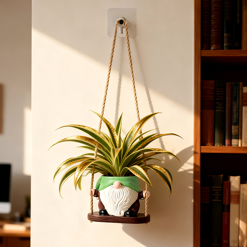Bohemian Gnome Swing Hanging P - Echeveria Succulent のレビューと価格