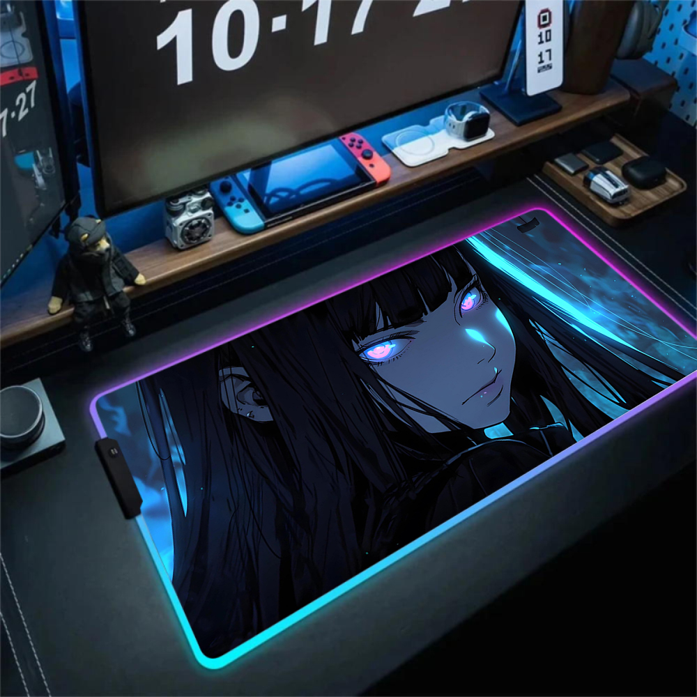 Anime Girl Mousepad Gaming Mou - Tradescantia Purple のレビューと価格