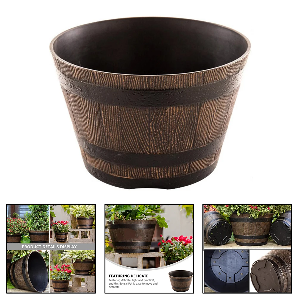 Rustic Whiskey Bucket Resin Po - Aloe Vera Pot のレビューと価格