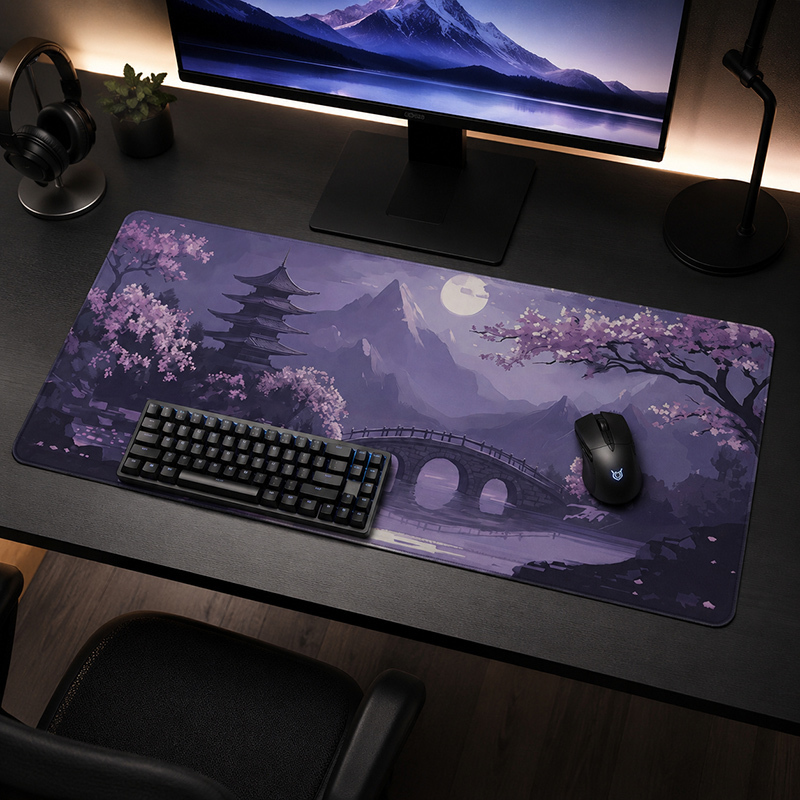 Mouse Pad Gamer Purple Moonlit - Tradescantia Purple のレビューと価格