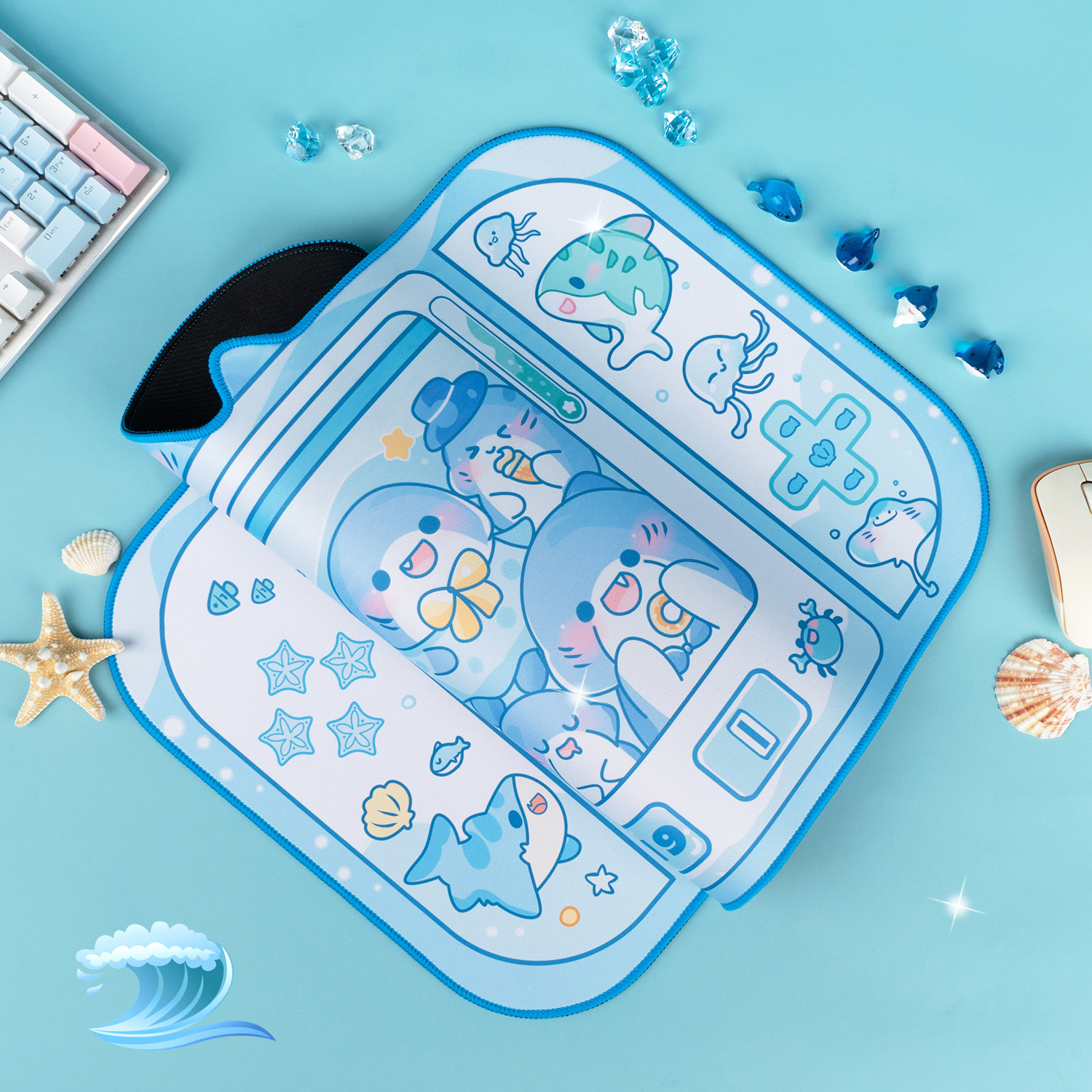Kawaii Animals Desktop Keyboar - Tradescantia Purple のレビューと価格