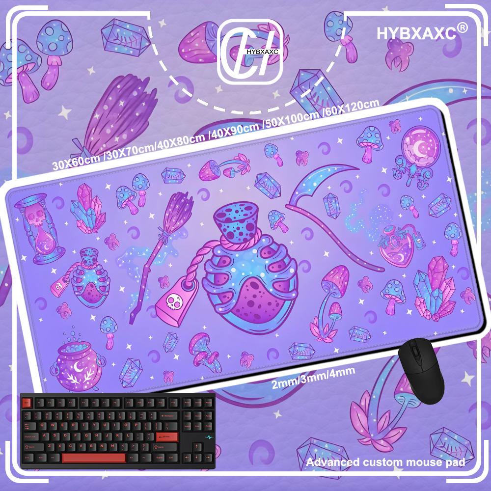 Cute Kawaii Goth Mouse Pad XL  - Tradescantia Purple のレビューと価格