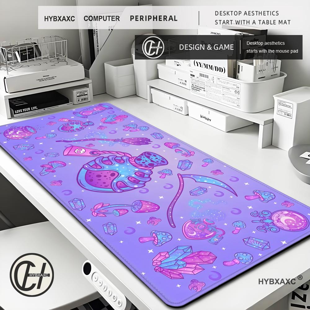 Cute Kawaii Goth Mouse Pad XL  - Tradescantia Purple のレビューと価格