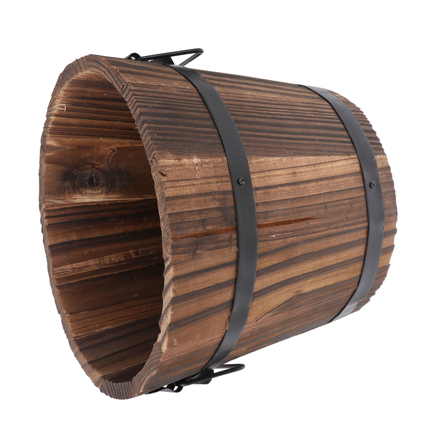 Wooden Round Barrel Planter La - Aloe Vera Pot のレビューと価格