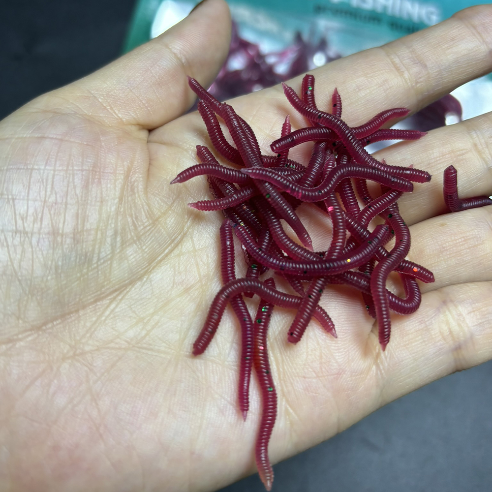 100-200pcs Soft Lure Bass Brea - Aglaonema Red のレビューと価格
