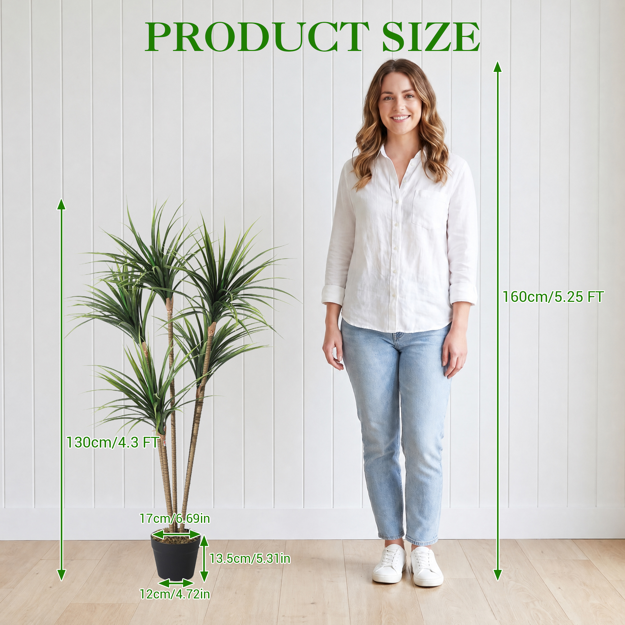 5FT 6FT Artificial Dracaena Ma - Dracaena Marginata のレビューと価格