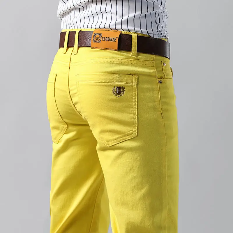 5 Colors Men's Colorful Denim  - Aglaonema Red のレビューと価格